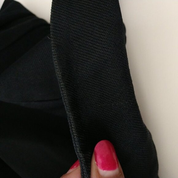 Ming Wang Snap Up Cardigan Knit Jacket Women Size S Black Acrylic Long Sleeve - Picture 8 of 8